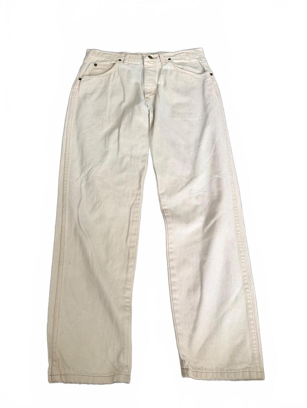 Vtg. Wrangler Jeans Size 30x30 Cream / Off White
